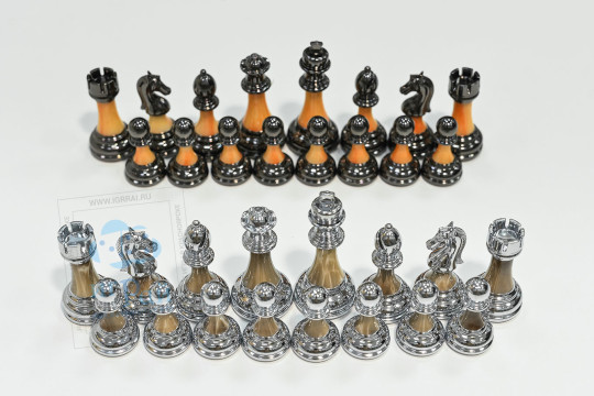 Шахматные фигуры из композитной смолы и Металла Премиум